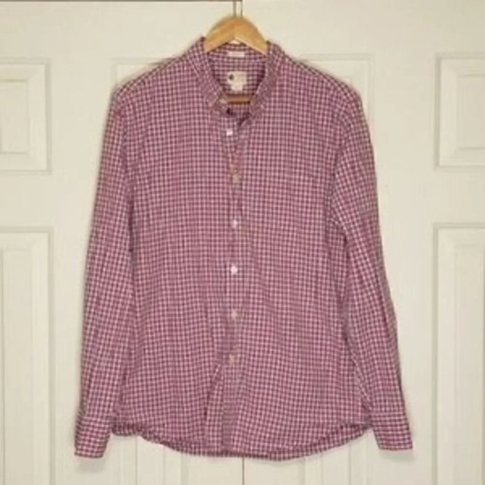 J. Crew Preppy Tailored Fit Checkered Button Down Shirt